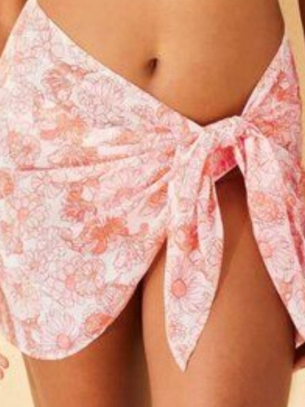 Shade & Shore Floral Pink Sarong Wrap